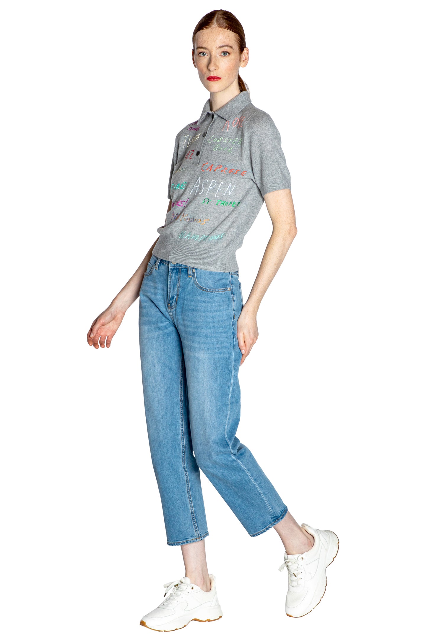 'SUMMER POEM' POLO SWEATER - - Libertine