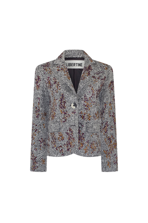 'WINTER BERRIES' L/S SHORT BLAZER - - Libertine - Main image