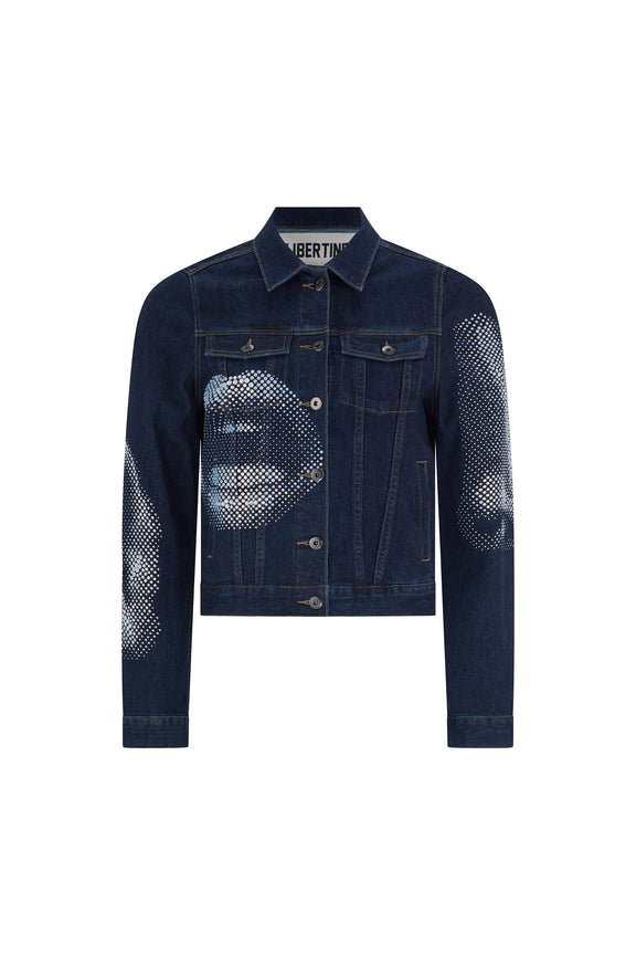 'FIVE SENSES CRYSTAL' DENIM JACKET - - Libertine