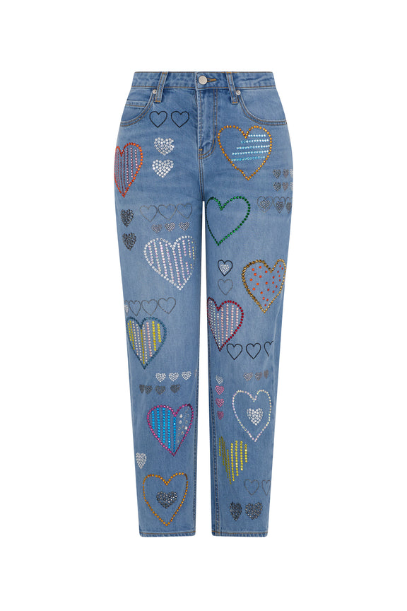 'HEARTS' BOYFRIEND JEAN - - Libertine