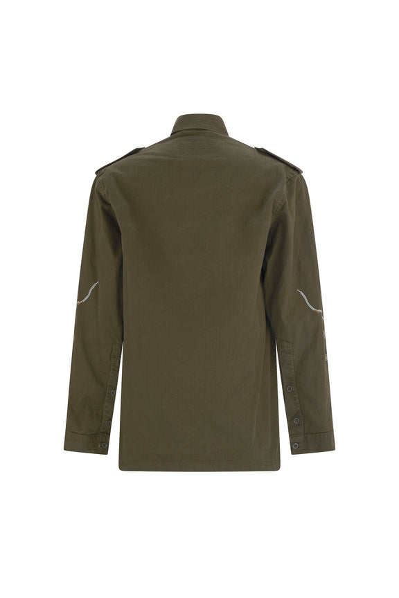 'REPTILIAN' VINTAGE FRENCH MILITARY JACKET - - Libertine