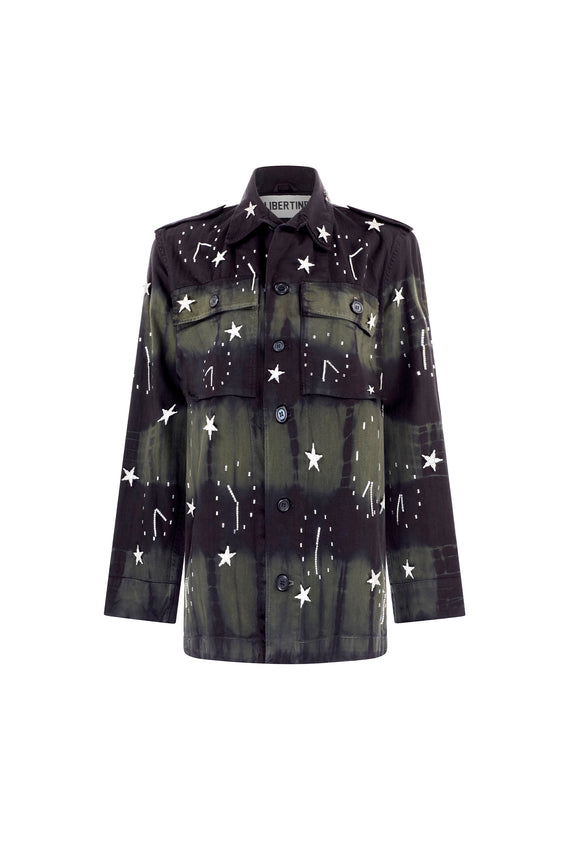 'SPACE TIME' VINTAGE FRENCH MILITARY JACKET - - Libertine - Main image