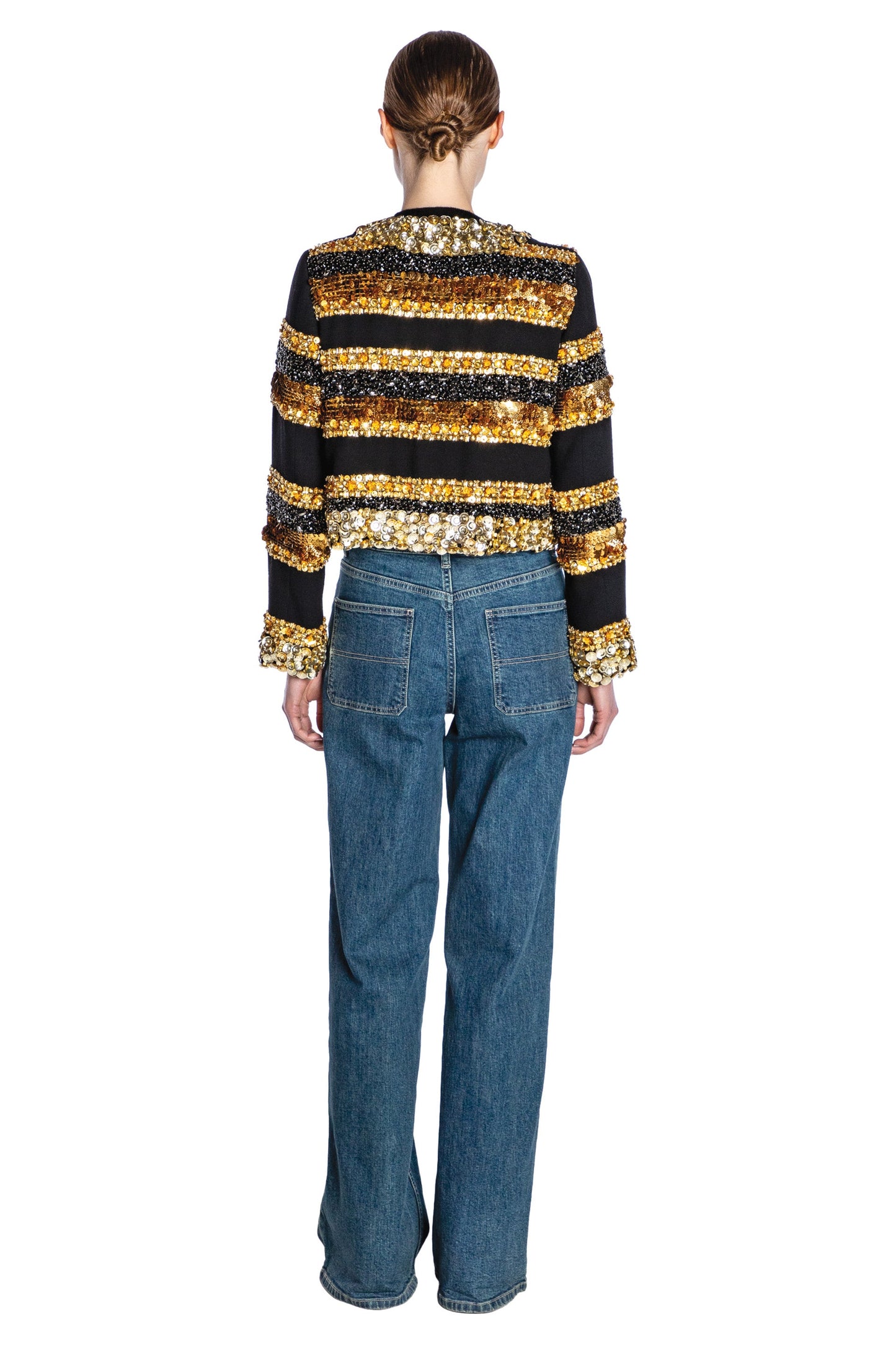 'NOCTURNE D'OR' EMBELLISHED CATHERINE JACKET