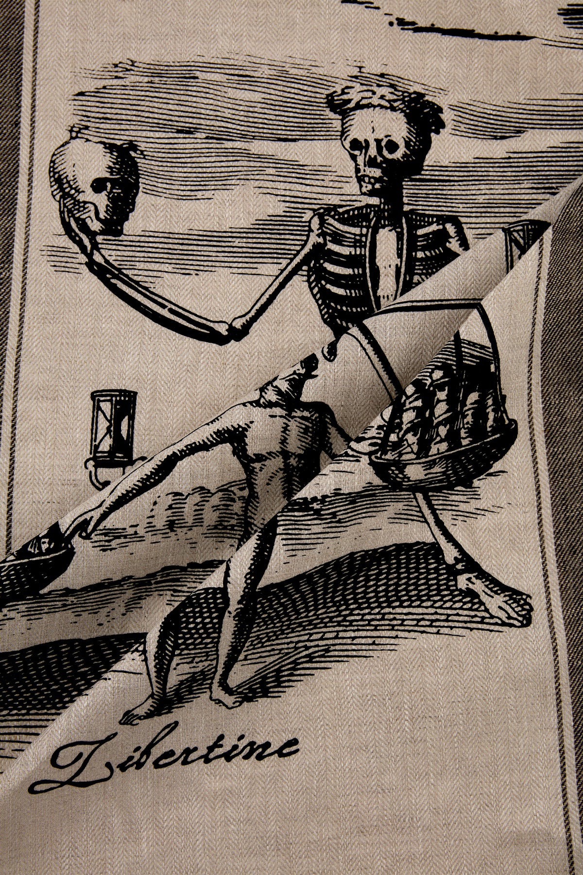SCALES MEMENTO MORI DISH TOWEL - Home - Libertine