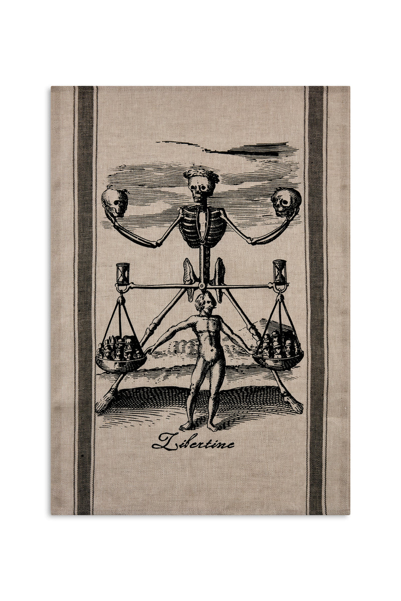 SCALES MEMENTO MORI DISH TOWEL - Home - Libertine