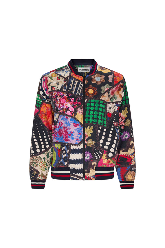 'HOTCH POTCH CRAZY QUILT' BOMBER JACKET - JACKETS - Libertine - Main image