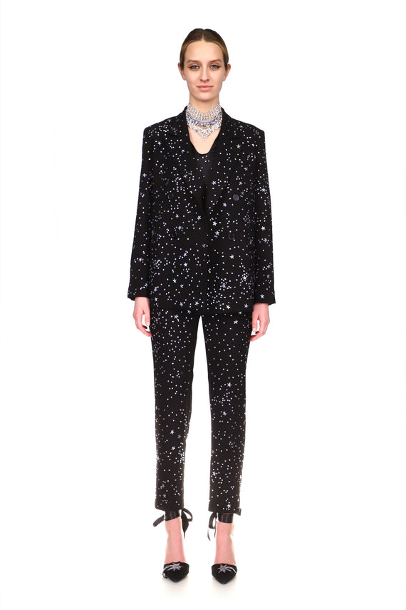 CRYSTAL 'LONGFELLOW'S LIGHT OF STARS' DOUBLE BREASTED JACKET - BLAZERS - Libertine - Main image