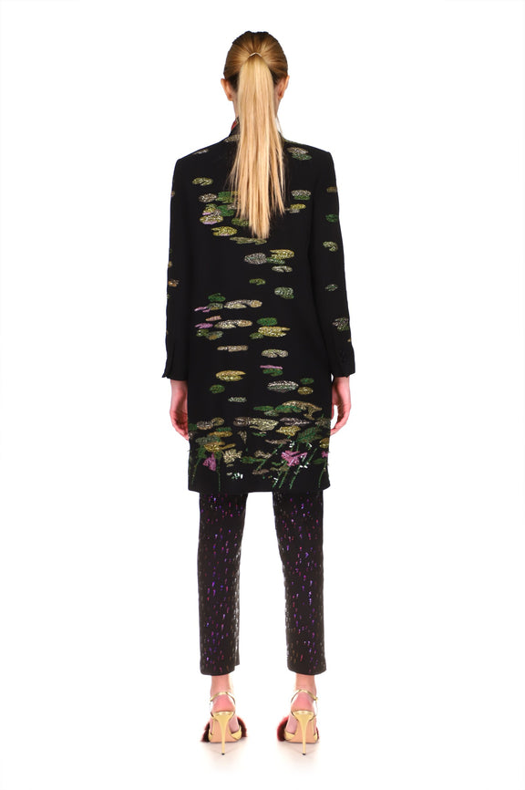 ELIZABETHAN FLORAL V-NECK COAT - COATS - Libertine