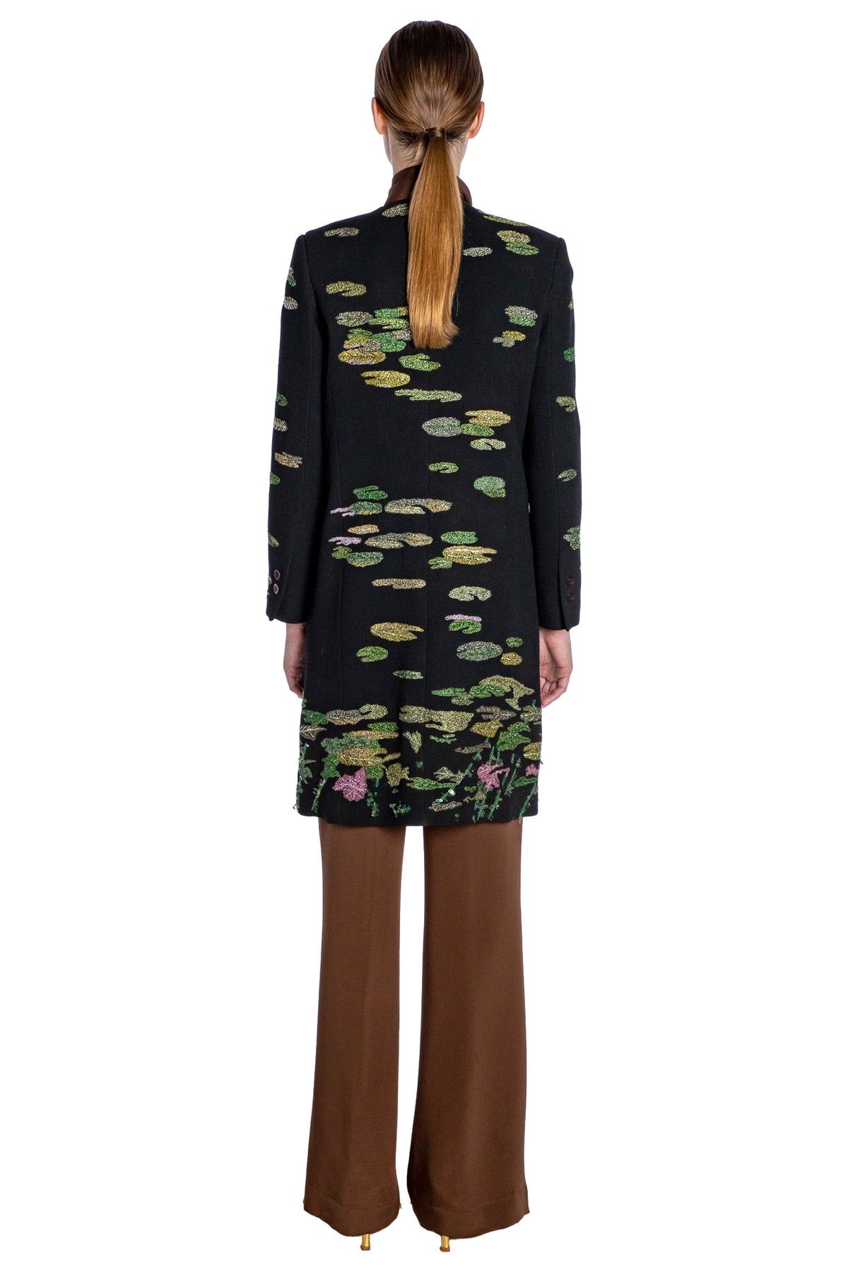 ELIZABETHAN FLORAL V-NECK COAT - COATS - Libertine
