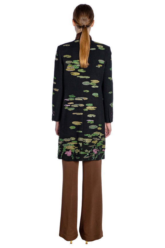 ELIZABETHAN FLORAL V-NECK COAT - COATS - Libertine