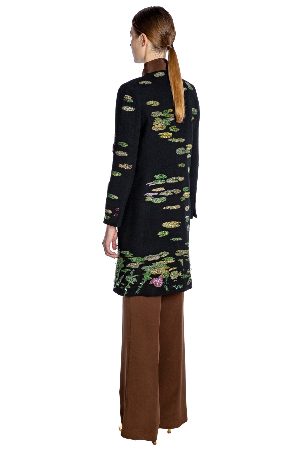 ELIZABETHAN FLORAL V-NECK COAT - COATS - Libertine