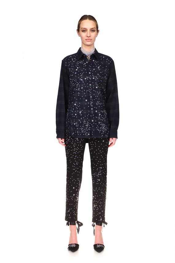 CRYSTAL ‘LONGFELLOW'S LIGHT OF STARS' NARROW PANT - PANTS - Libertine - Main image