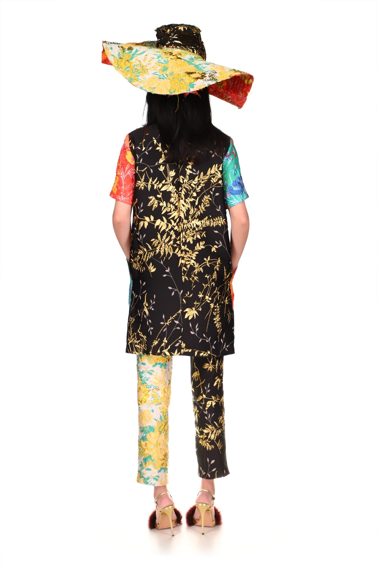 'BAROQUE GARDEN' SHIFT DRESS WITH POCKETS - DRESSES - Libertine