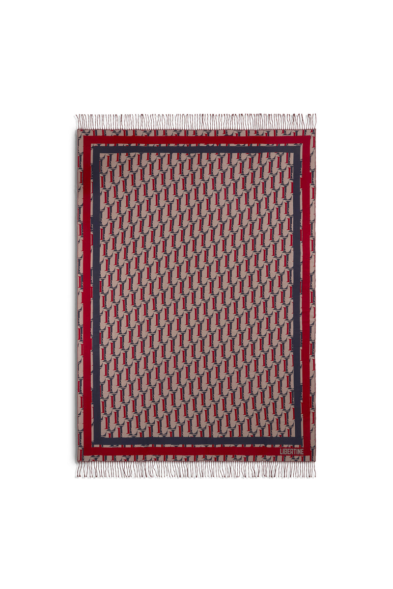 MONOGRAM BLANKET SHAWL - SOFT HOME FURNISHING - Libertine