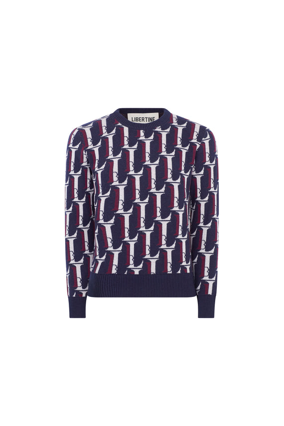 'Monogram' Pullover - SWEATERS - Libertine - Main image
