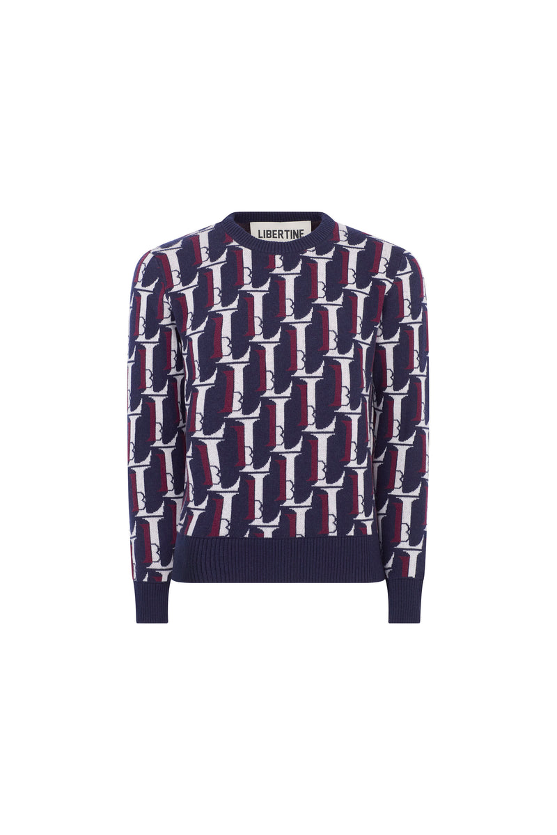 'Monogram' Pullover - SWEATERS - Libertine