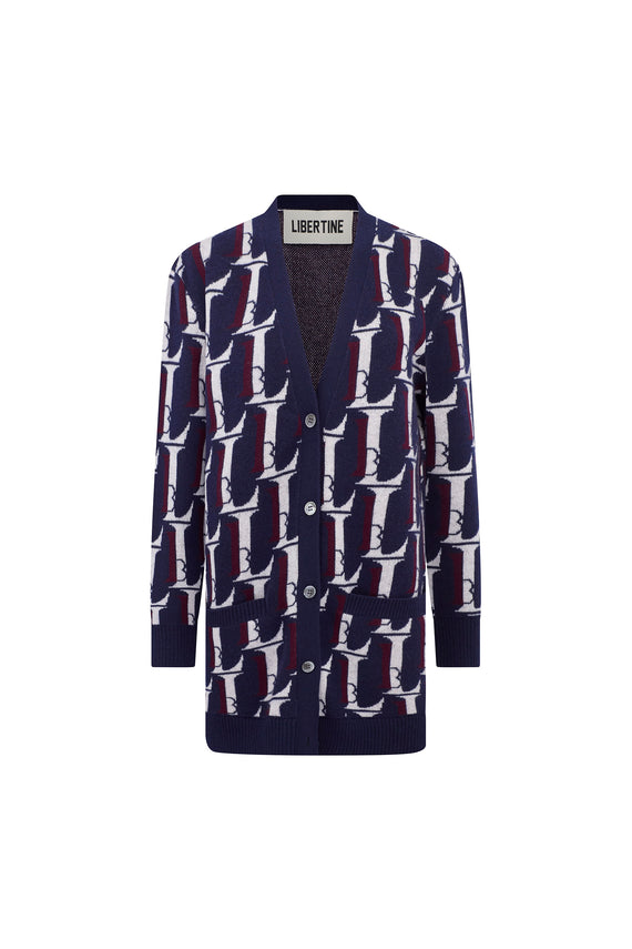 'Monogram' Cardigan - CARDIGANS - Libertine - Main image
