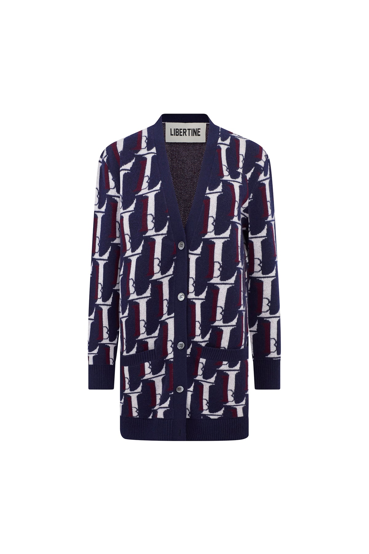 'Monogram' Cardigan - CARDIGANS - Libertine