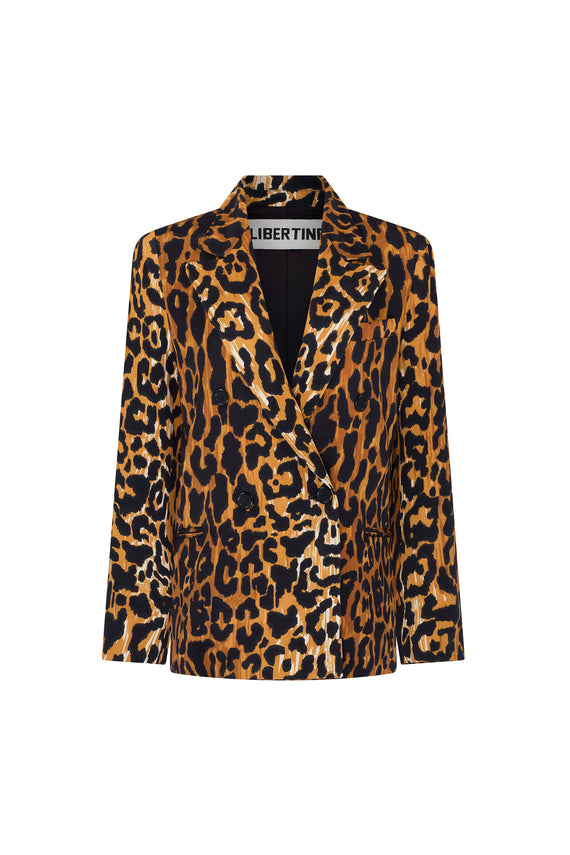 'Leopardo' Double Breasted Jacket - JACKETS - Libertine - Main image