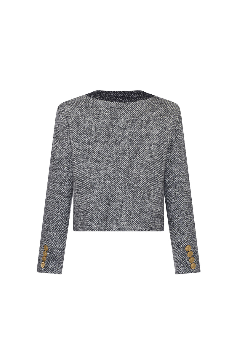 'STARDUST' GREY DENEUVE JACKET - BLAZERS - Libertine