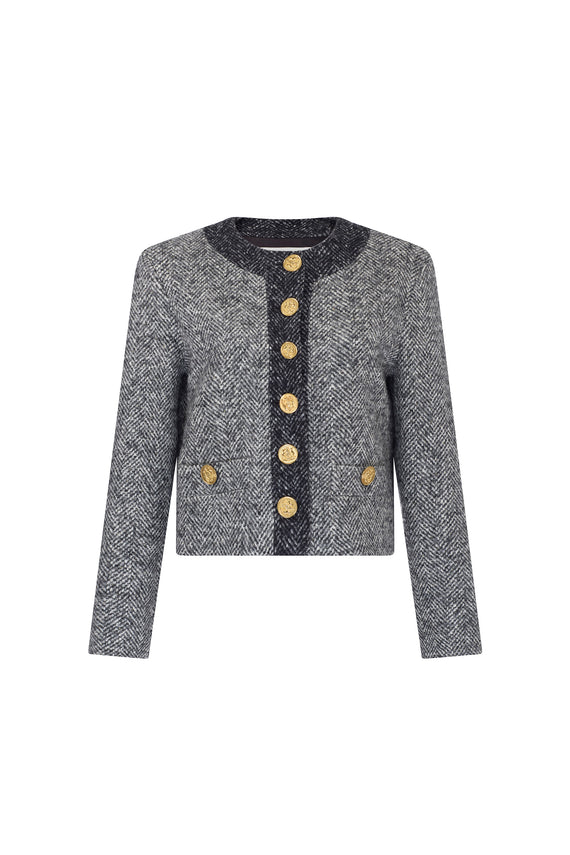 'STARDUST' GREY DENEUVE JACKET - BLAZERS - Libertine - Main image