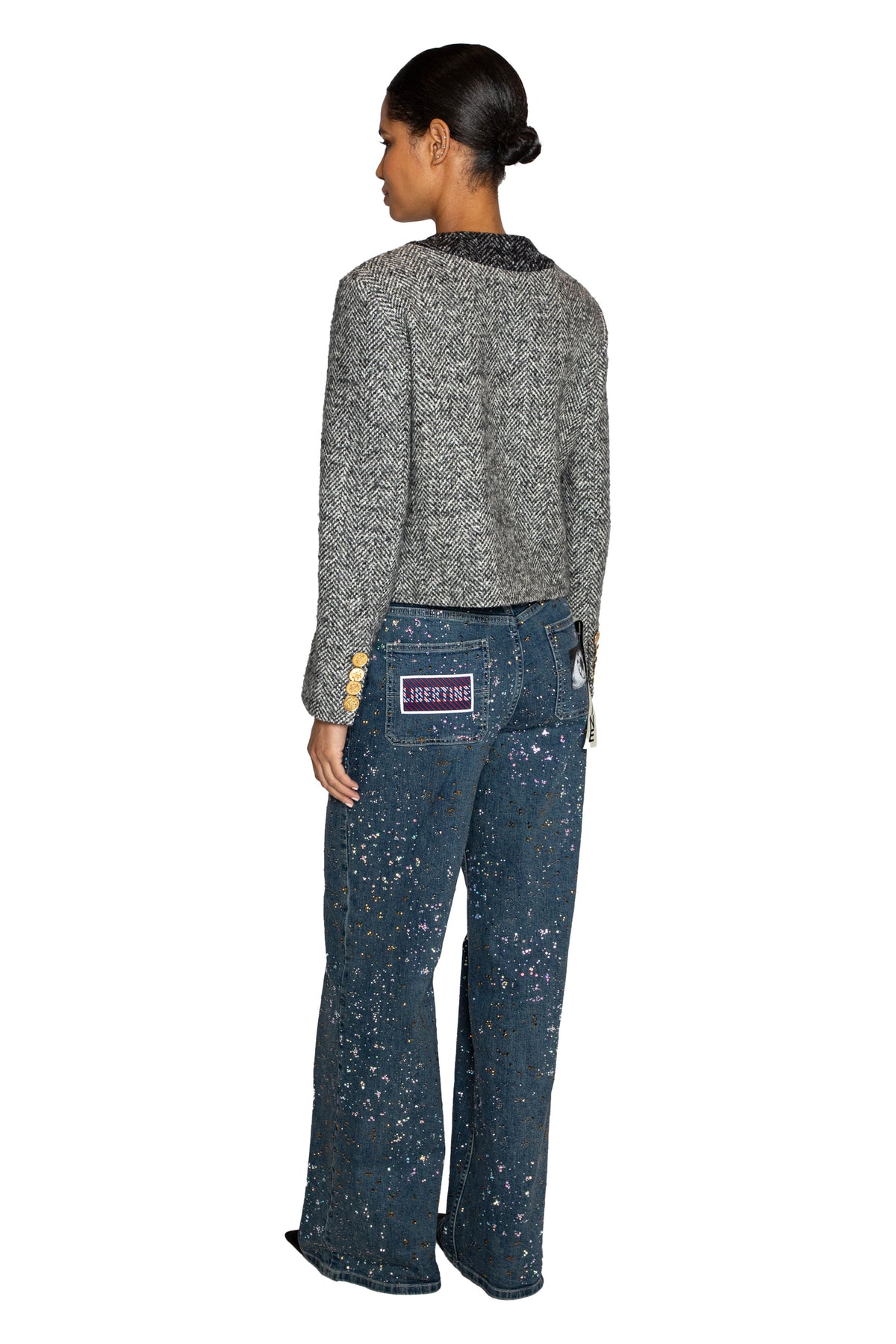 'STARDUST' GREY DENEUVE JACKET - BLAZERS - Libertine
