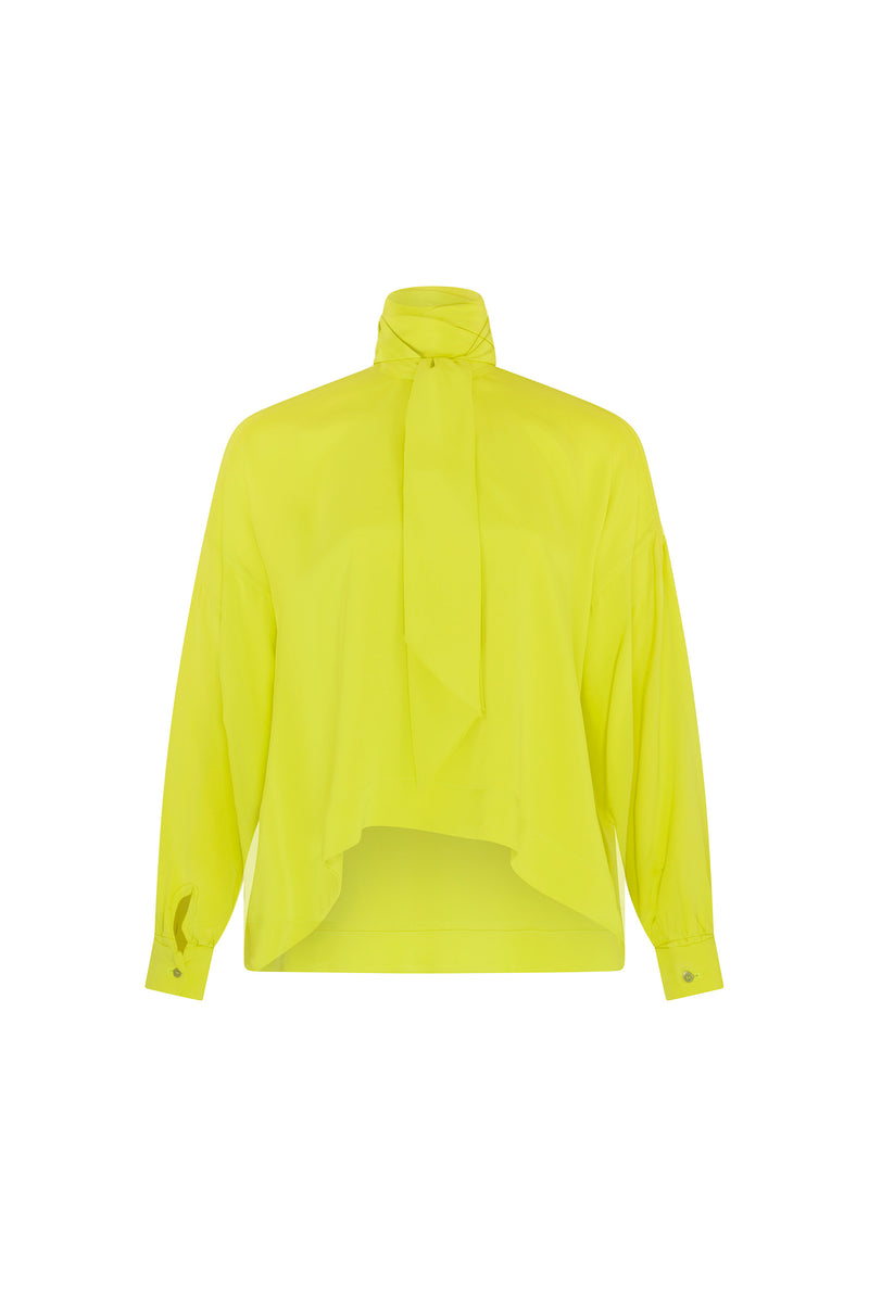 'Poison' Tie Blouse - TOPS - Libertine