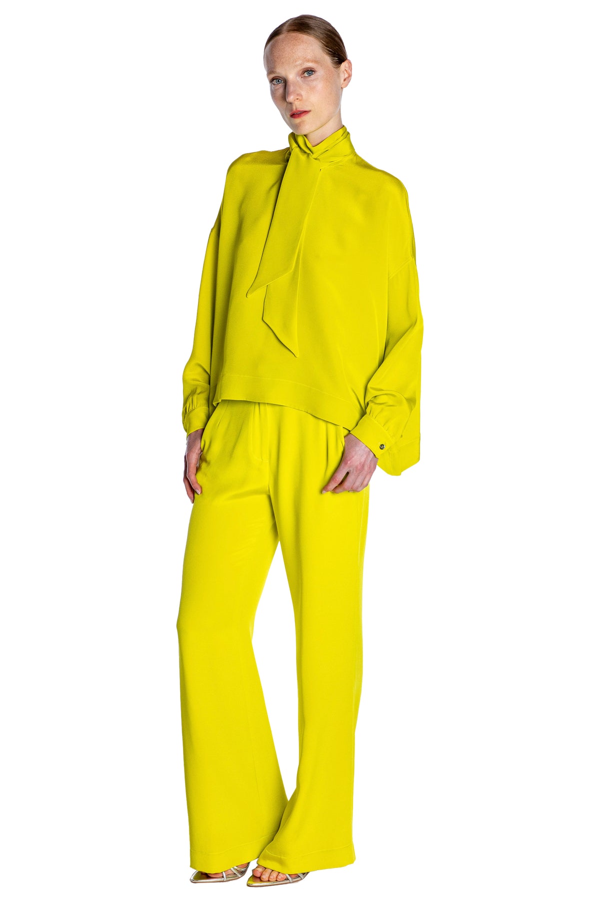 'Poison' Tie Blouse - TOPS - Libertine