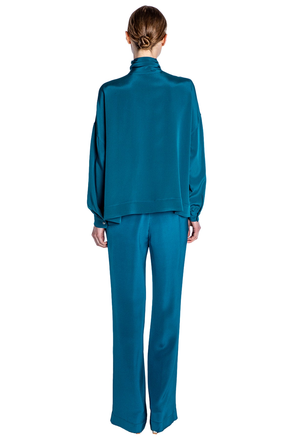 'PEACOCK' TIE BLOUSE - TOPS - Libertine