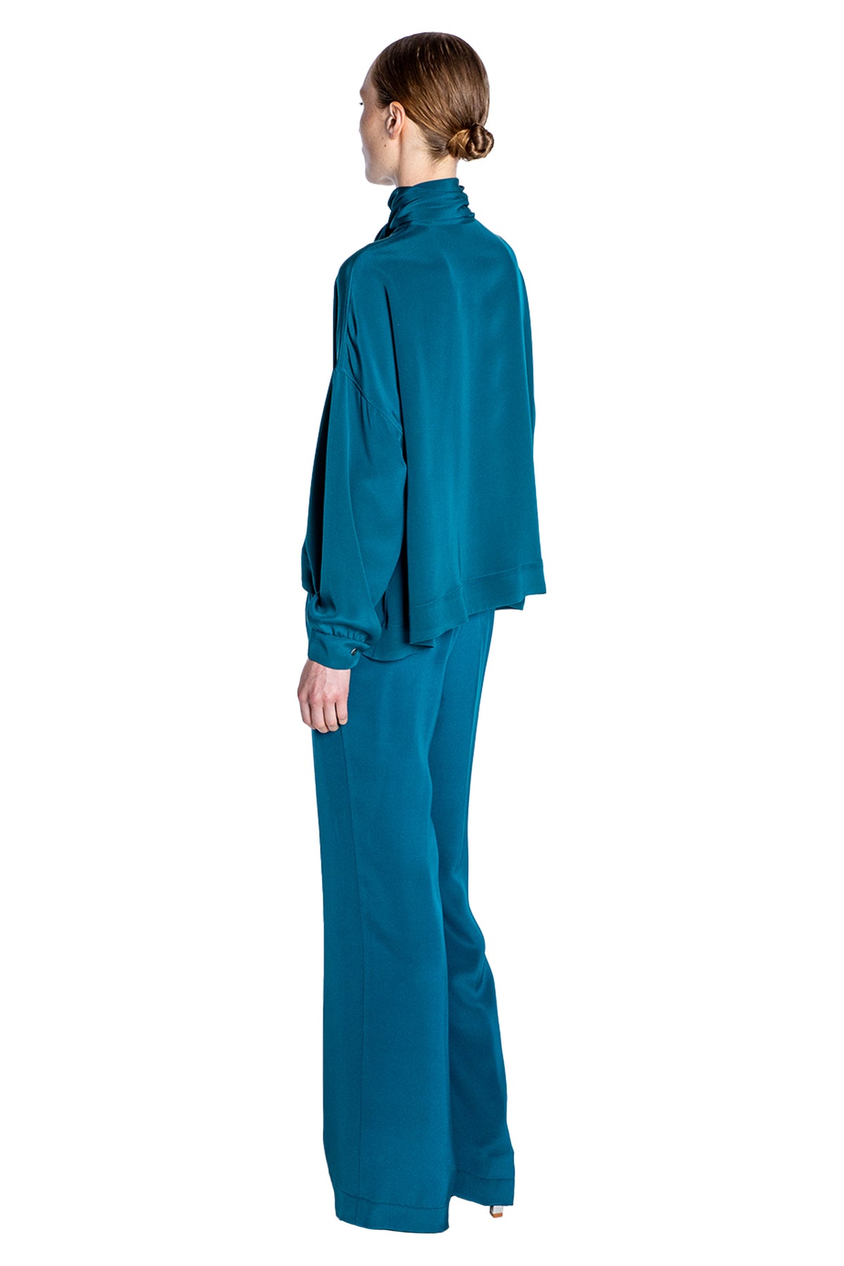 'PEACOCK' TIE BLOUSE - TOPS - Libertine