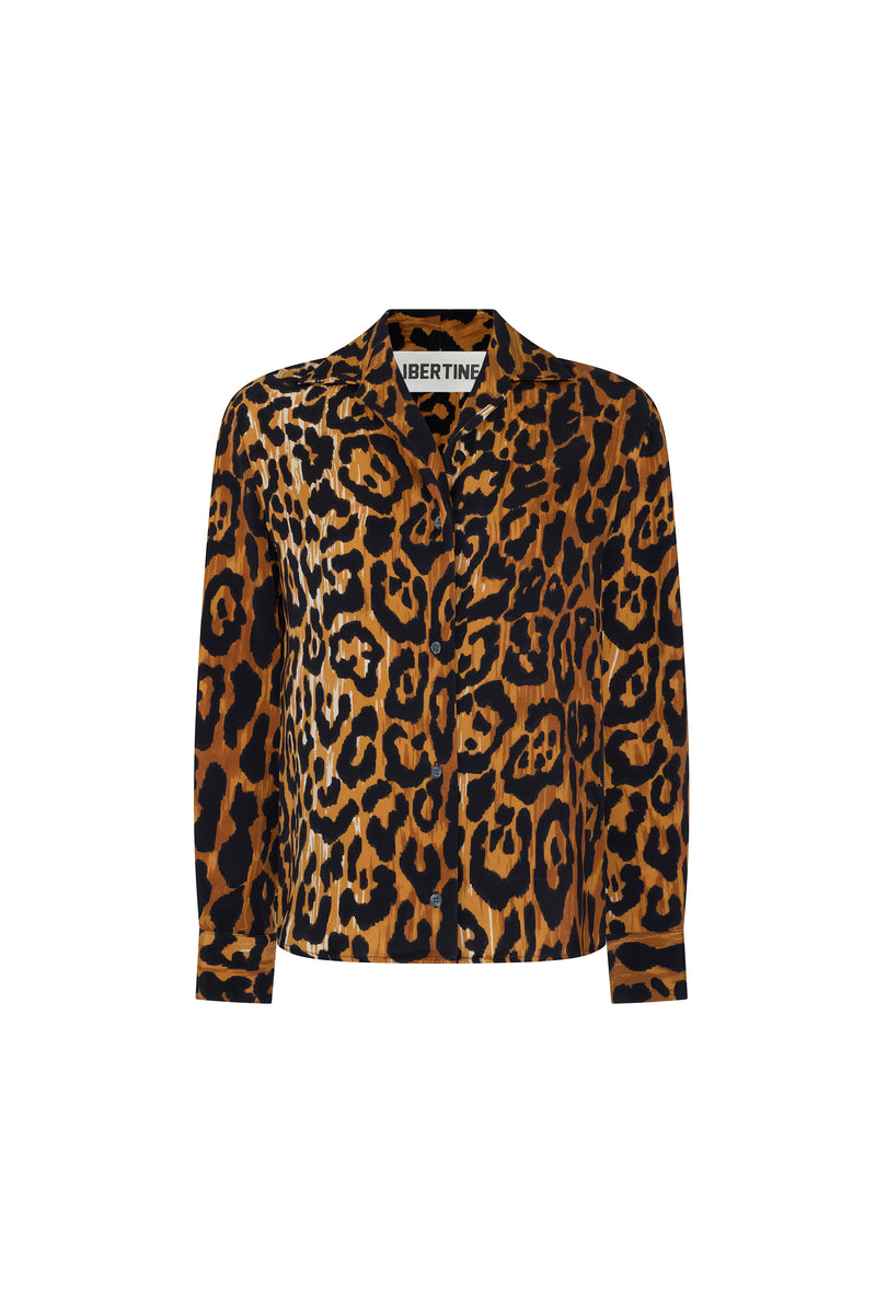 'LEOPARDO' PAJAMA BLOUSE - TOPS - Libertine