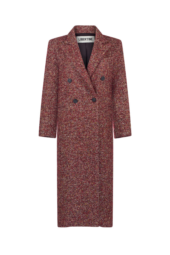 'Heavy Stardust' Midi Double Breasted Coat - BLAZERS - Libertine - Main image