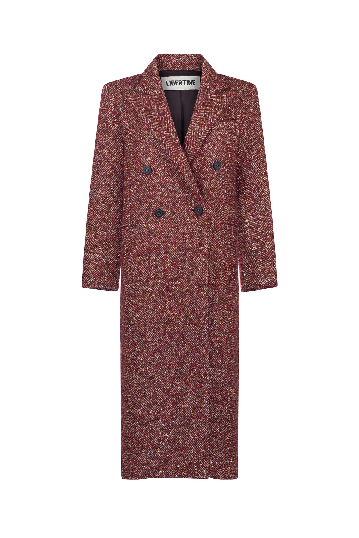 'Heavy Stardust' Midi Double Breasted Coat - BLAZERS - Libertine
