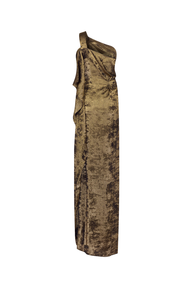 'PYRITE' ONE SHOULDER GOWN - DRESSES - Libertine