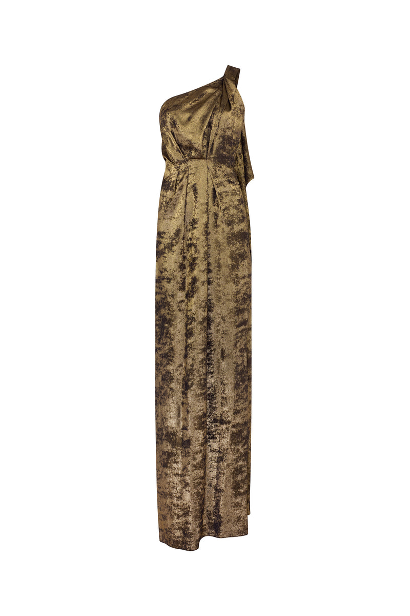 'PYRITE' ONE SHOULDER GOWN - DRESSES - Libertine