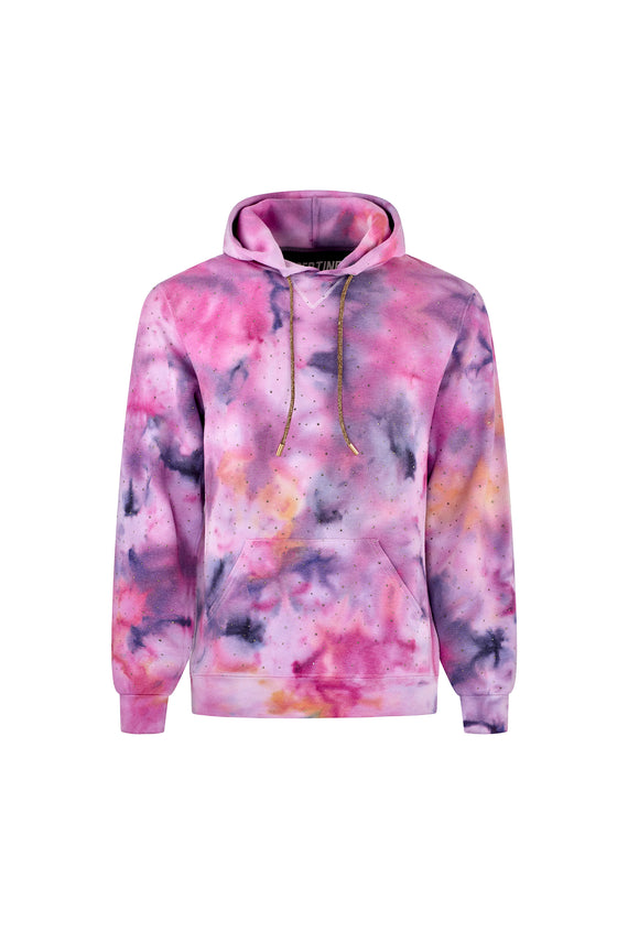 'OOPS I DID IT AGAIN' STAR DUST TIE DYE SLIM HOODIE - SWEATSHIRTS - Libertine - Main image