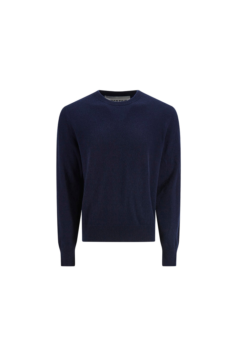'LIBERTINE LUXE CASHMERE' NAVY PULLOVER - - Libertine