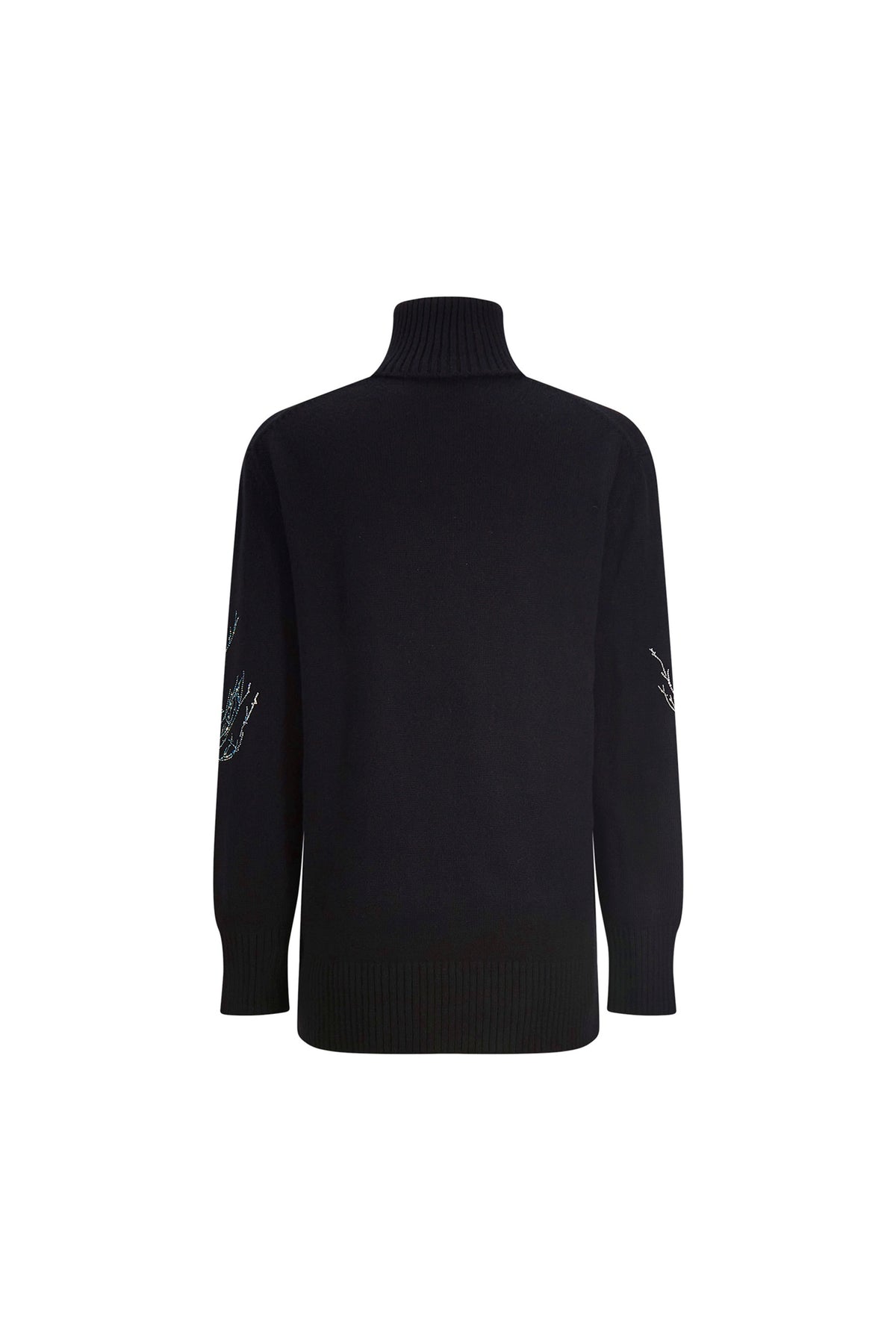 'CRYSTAL FOREST' CASHMERE TURTLENECK SWEATER - - Libertine