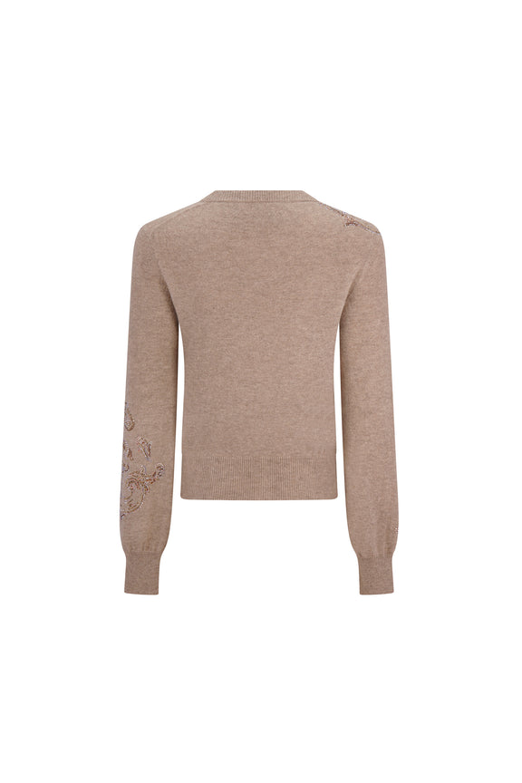 'SCOTTISH PAISLEY' SHRUNKEN PULLOVER SWEATER -  - Libertine