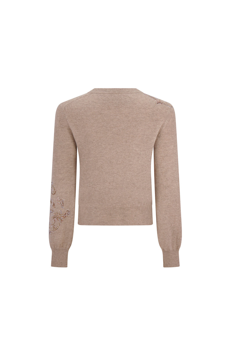 'SCOTTISH PAISLEY' SHRUNKEN PULLOVER SWEATER - - Libertine