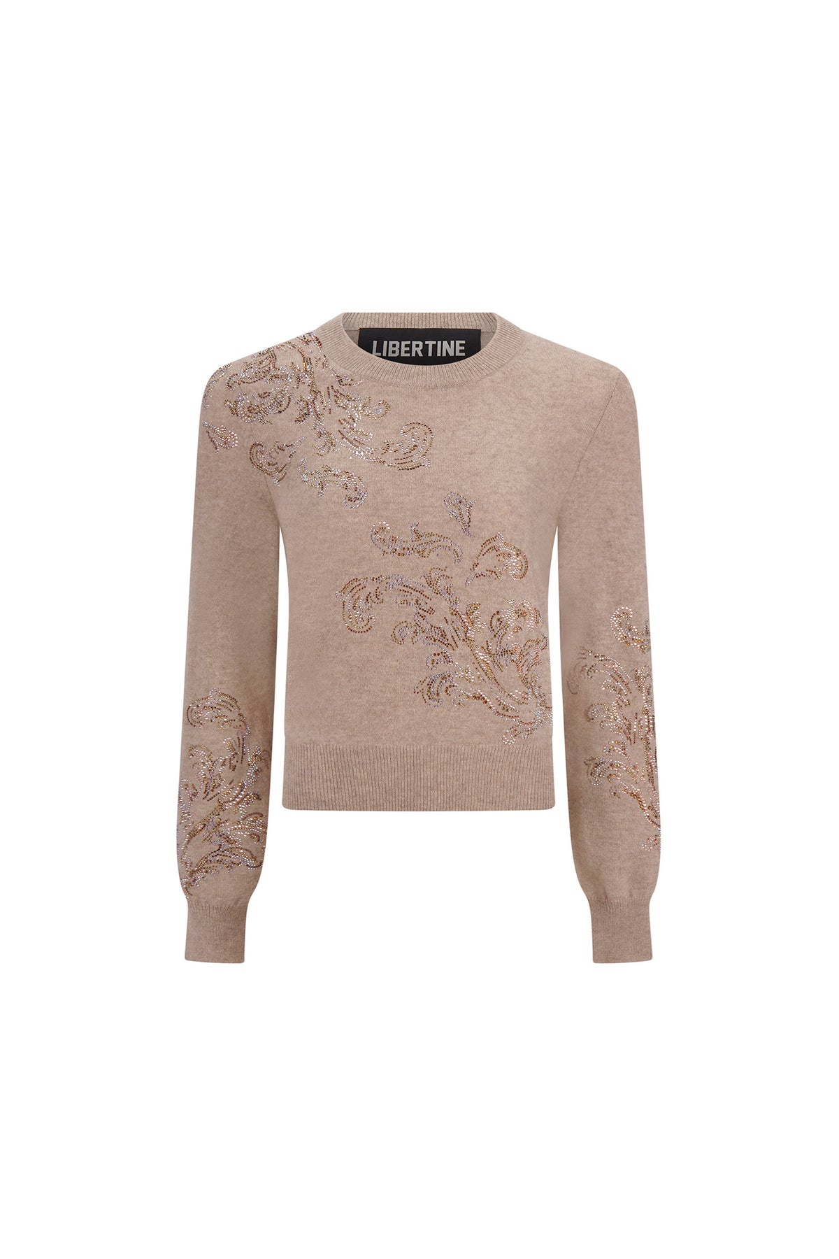 'SCOTTISH PAISLEY' SHRUNKEN PULLOVER SWEATER - - Libertine