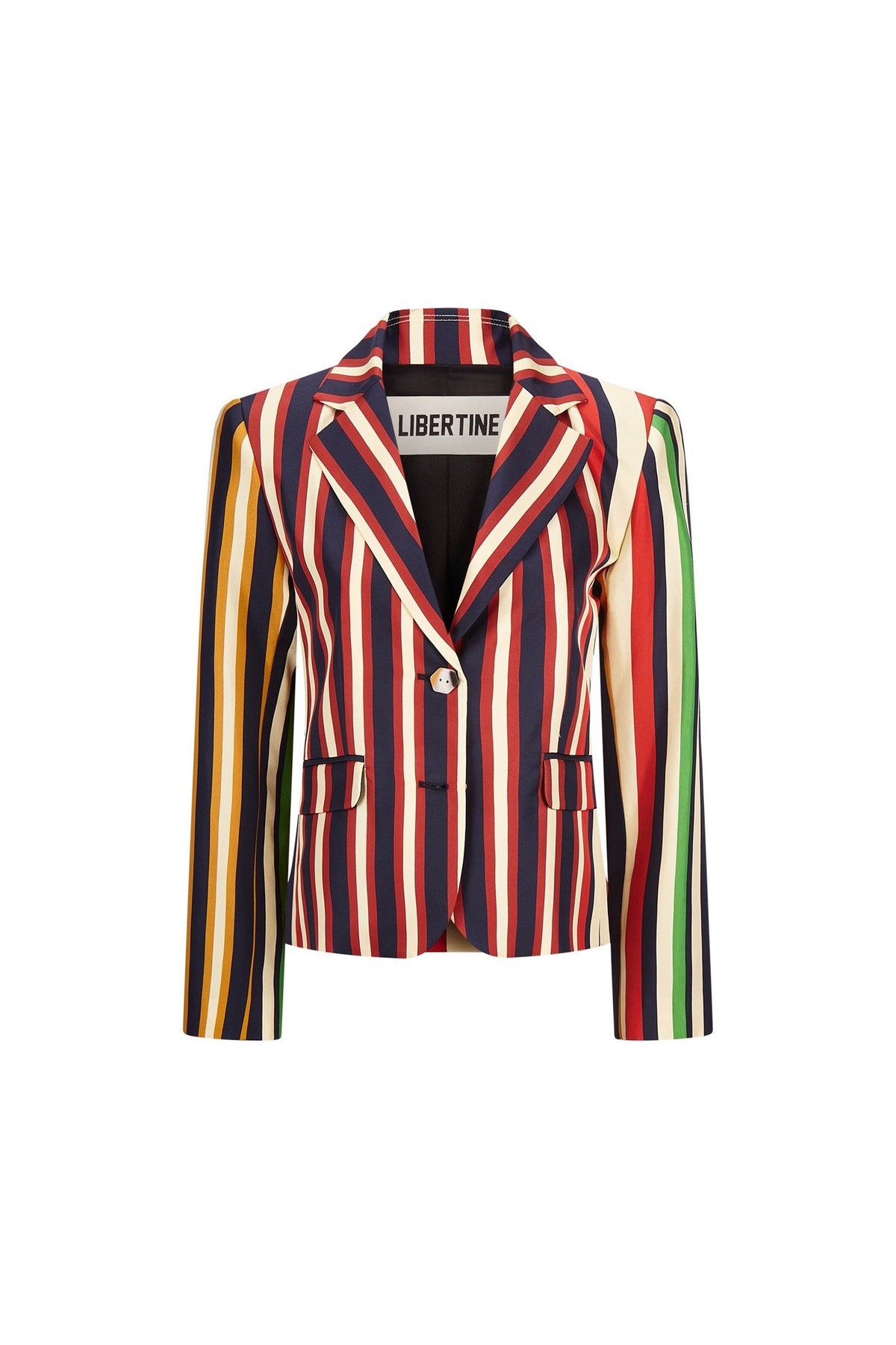 'ETON STRIPE' L/S SHORT BLAZER - - Libertine