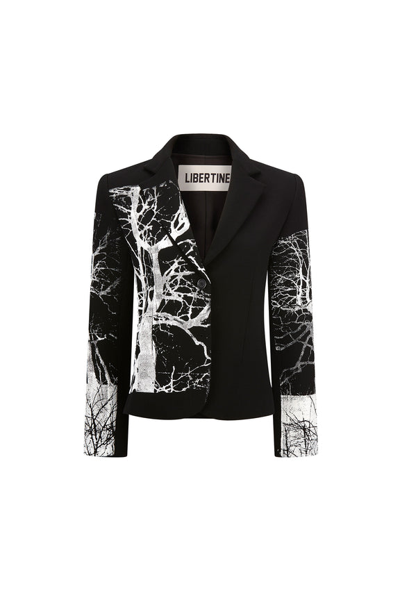 'MIDNIGHT FOREST' LONG SLEEVE SHORT BLAZER -  - Libertine