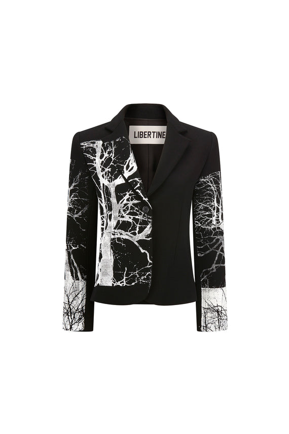 'MIDNIGHT FOREST' LONG SLEEVE SHORT BLAZER - - Libertine - Main image