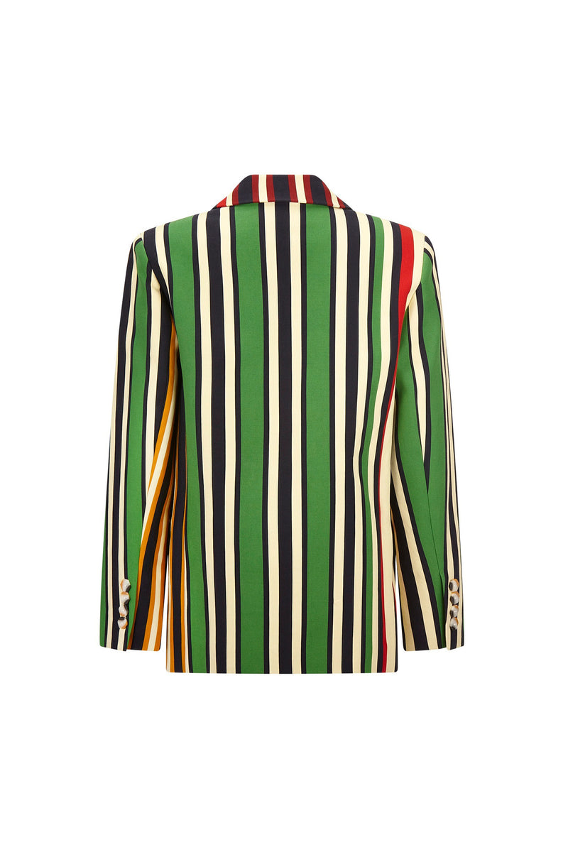 'ETON STRIPE' DOUBLE BREASTED BLAZER - - Libertine