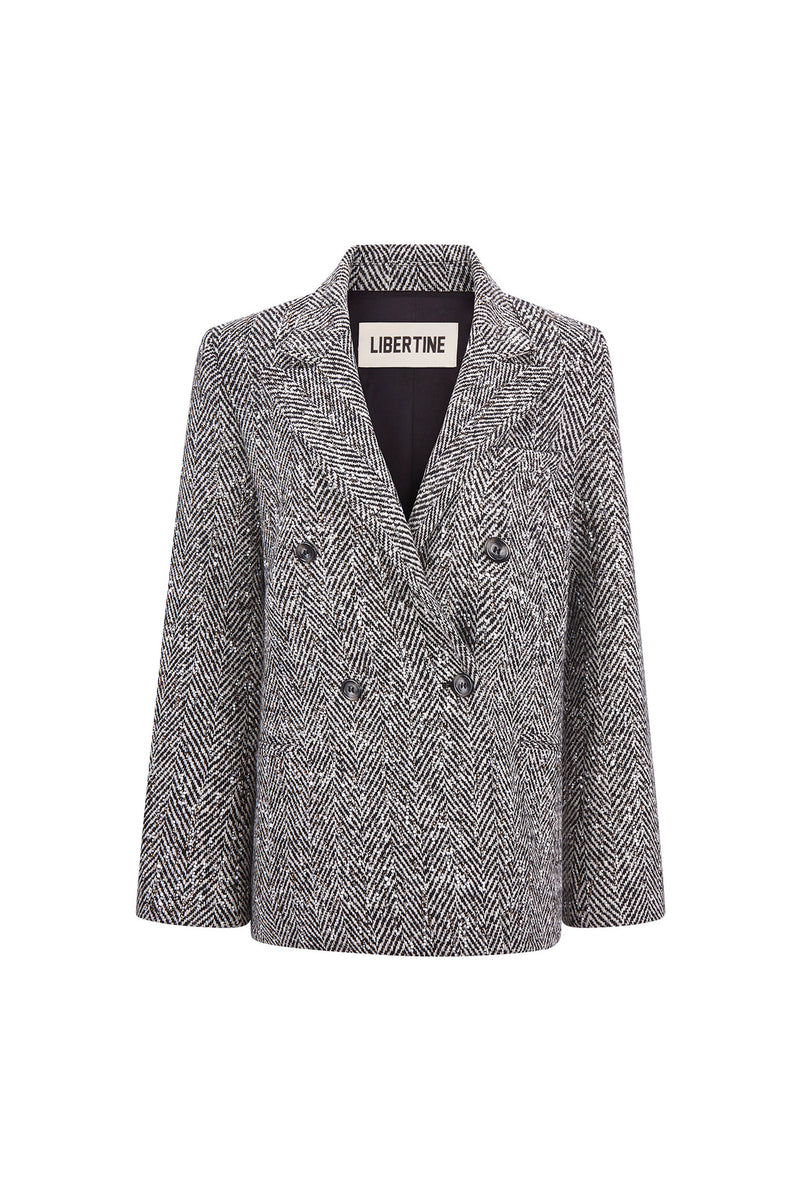 'WHITE BIRCH' DOUBLE BREASTED BLAZER - - Libertine
