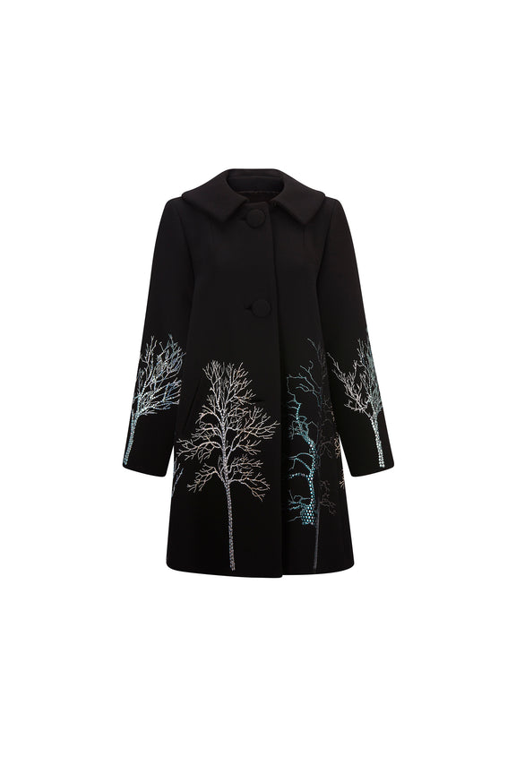 'CRYSTAL FOREST' PETER PAN COLLAR COAT -  - Libertine