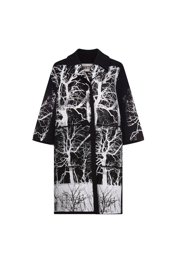 'MIDNIGHT FOREST' PATCH POCKET COAT -  - Libertine