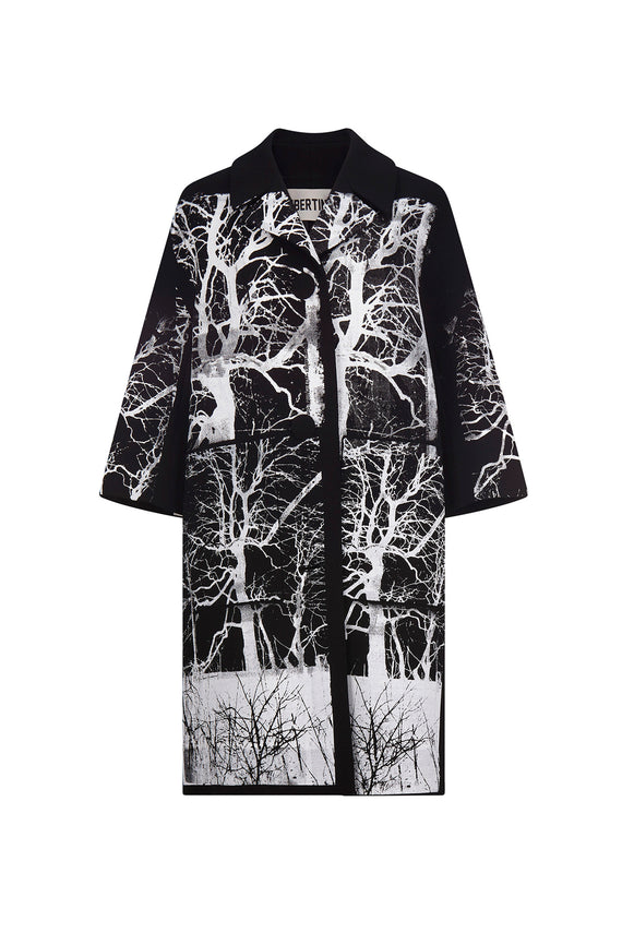'MIDNIGHT FOREST' PATCH POCKET COAT - - Libertine - Main image
