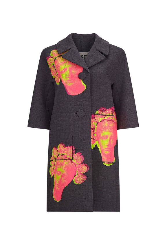 'FLOWER CROWN' PATCH POCKET COAT - - Libertine - Main image